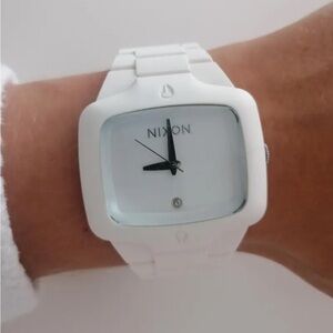 Nixon White Rubber Watch BNWT